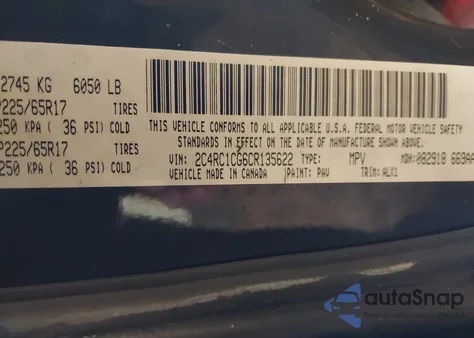 2012 Chrysler Town & Country Touring-L from USA, damaged, VIN 2C4RC1CG6CR135622